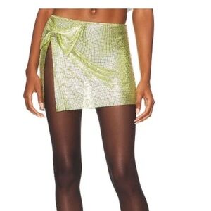 Lovers & Friends Silverlake Chainmail Mini Skirt XS/S